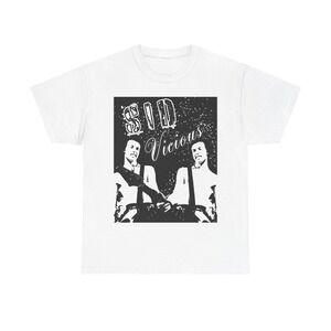 Sid Vicious Sex Pistols Punk Band T Shirt White